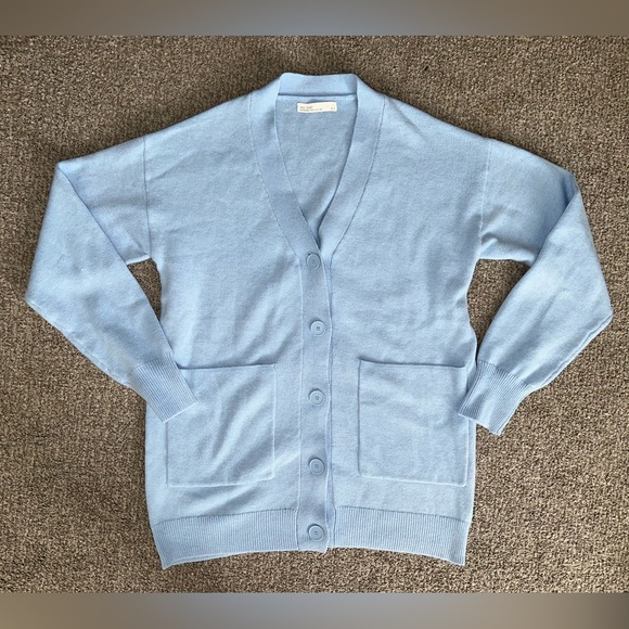 Oak + Fort - Blue Button Up Cardigan - Size XS - Picture 1 of 4